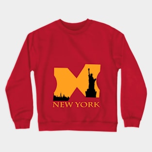 t-shirt design for new york Crewneck Sweatshirt